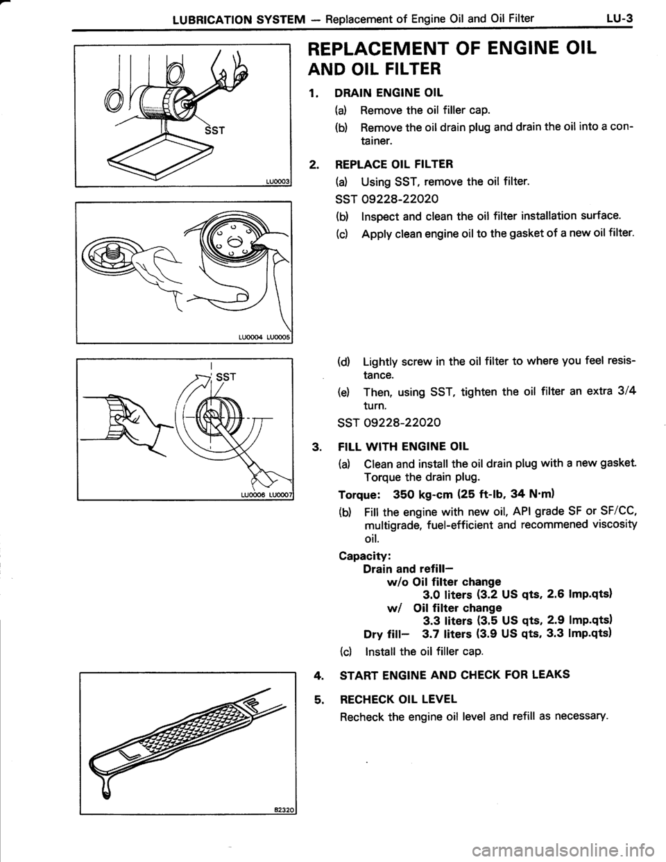 TOYOTA TERCEL 1985  Repair Manual 