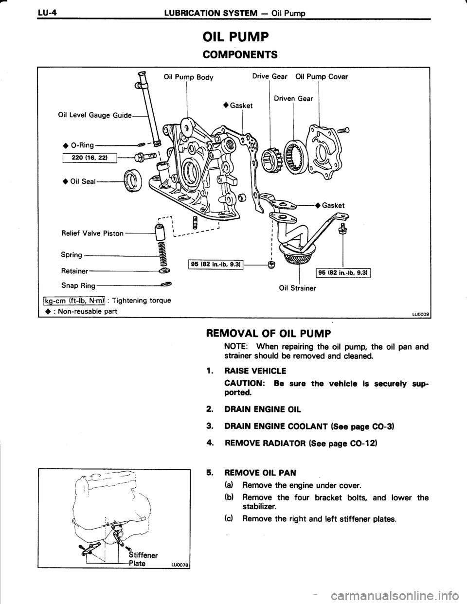 TOYOTA TERCEL 1985  Repair Manual 