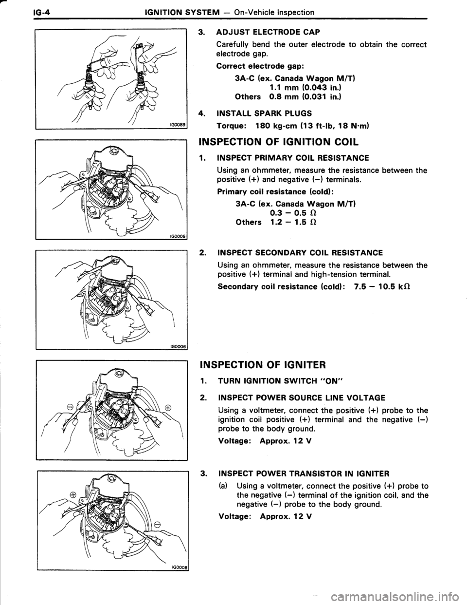 TOYOTA TERCEL 1985  Repair Manual 