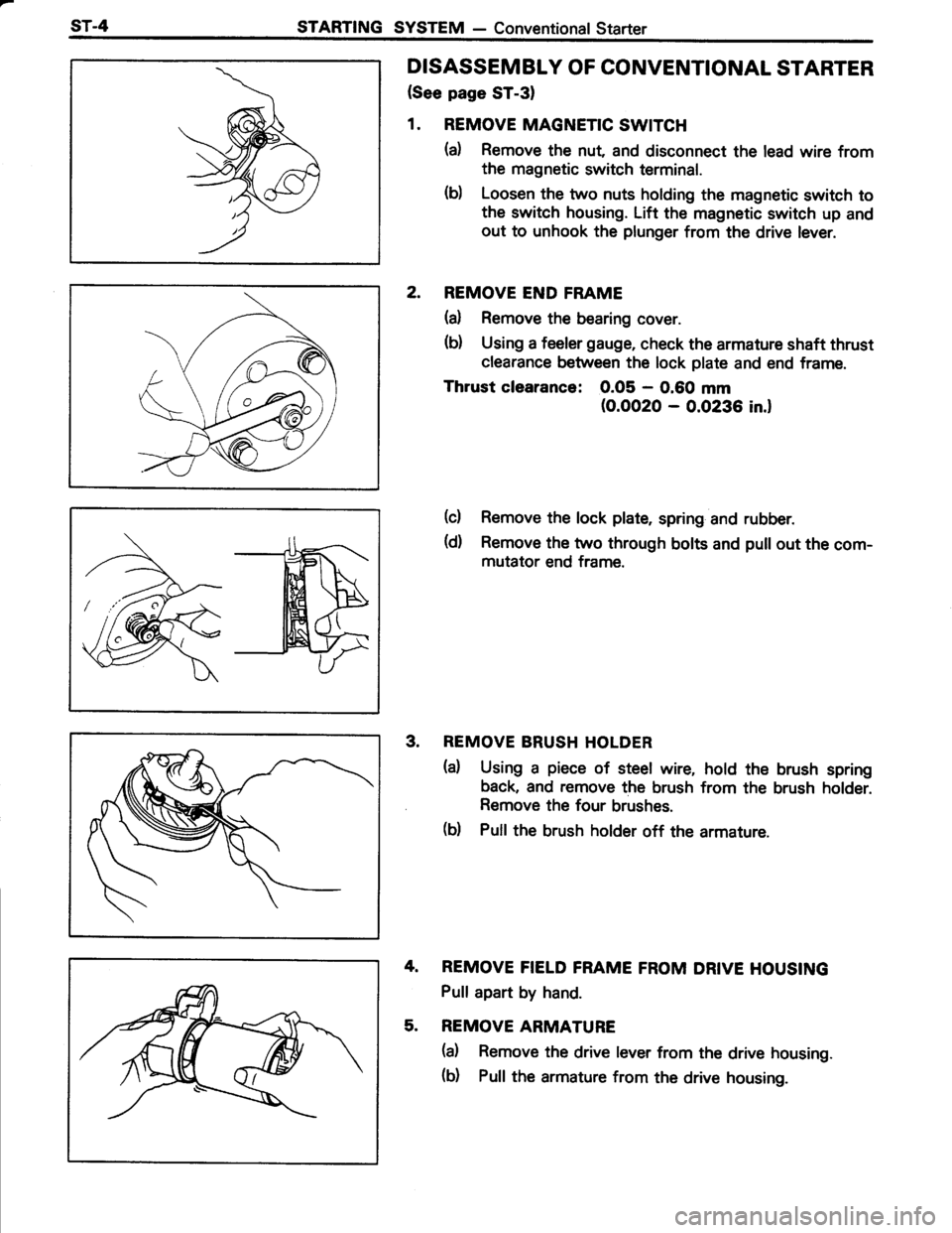 TOYOTA TERCEL 1985  Repair Manual 