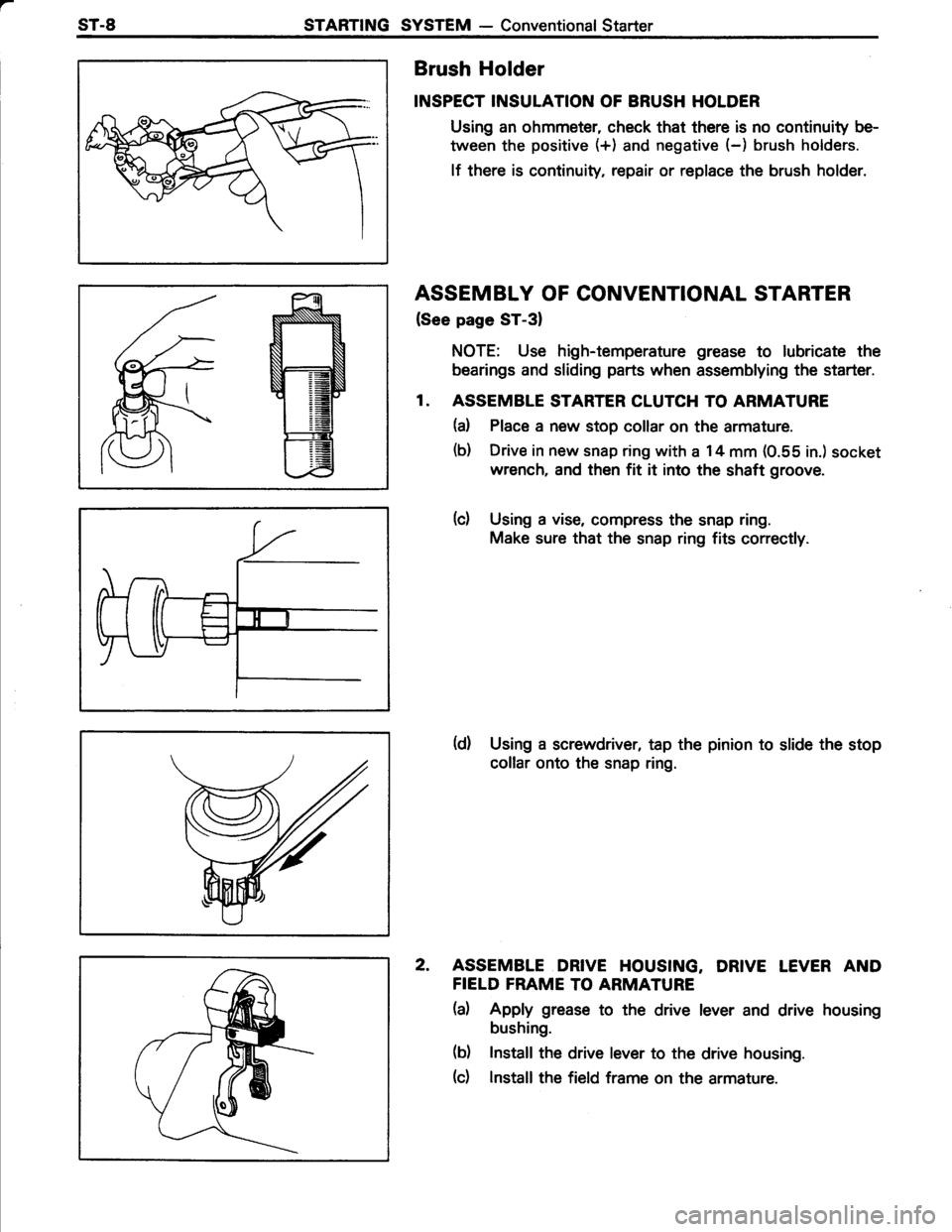 TOYOTA TERCEL 1985  Repair Manual 