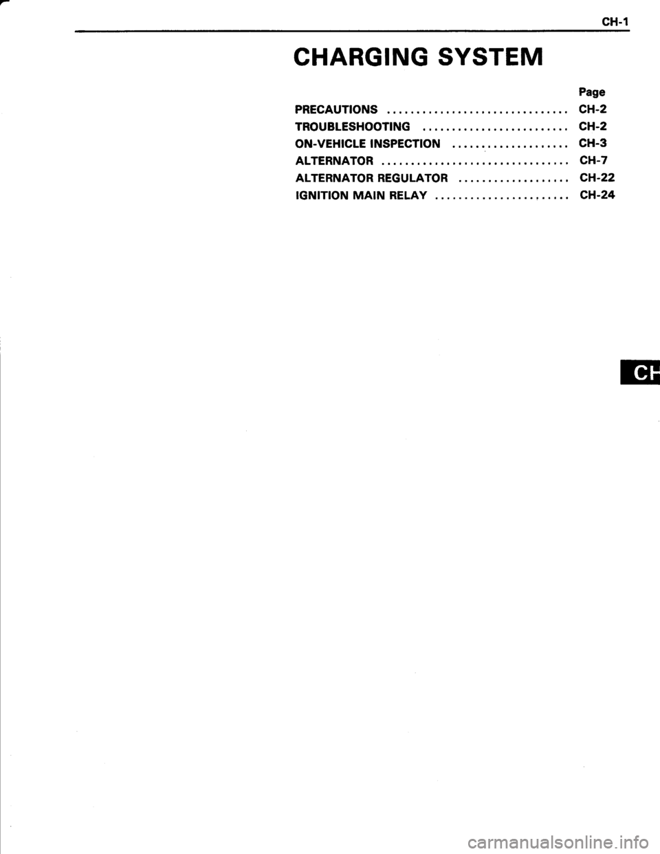 TOYOTA TERCEL 1985  Repair Manual 