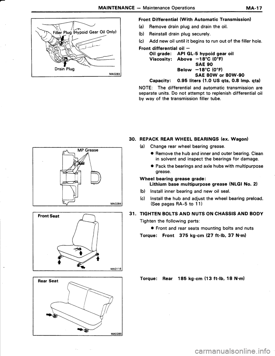 TOYOTA TERCEL 1985 Owners Manual TOYOTA TERCEL 1985 Owners Manual
