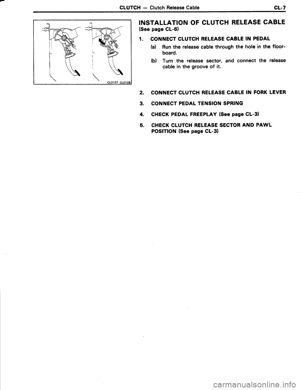 TOYOTA TERCEL 1985  Repair Manual 