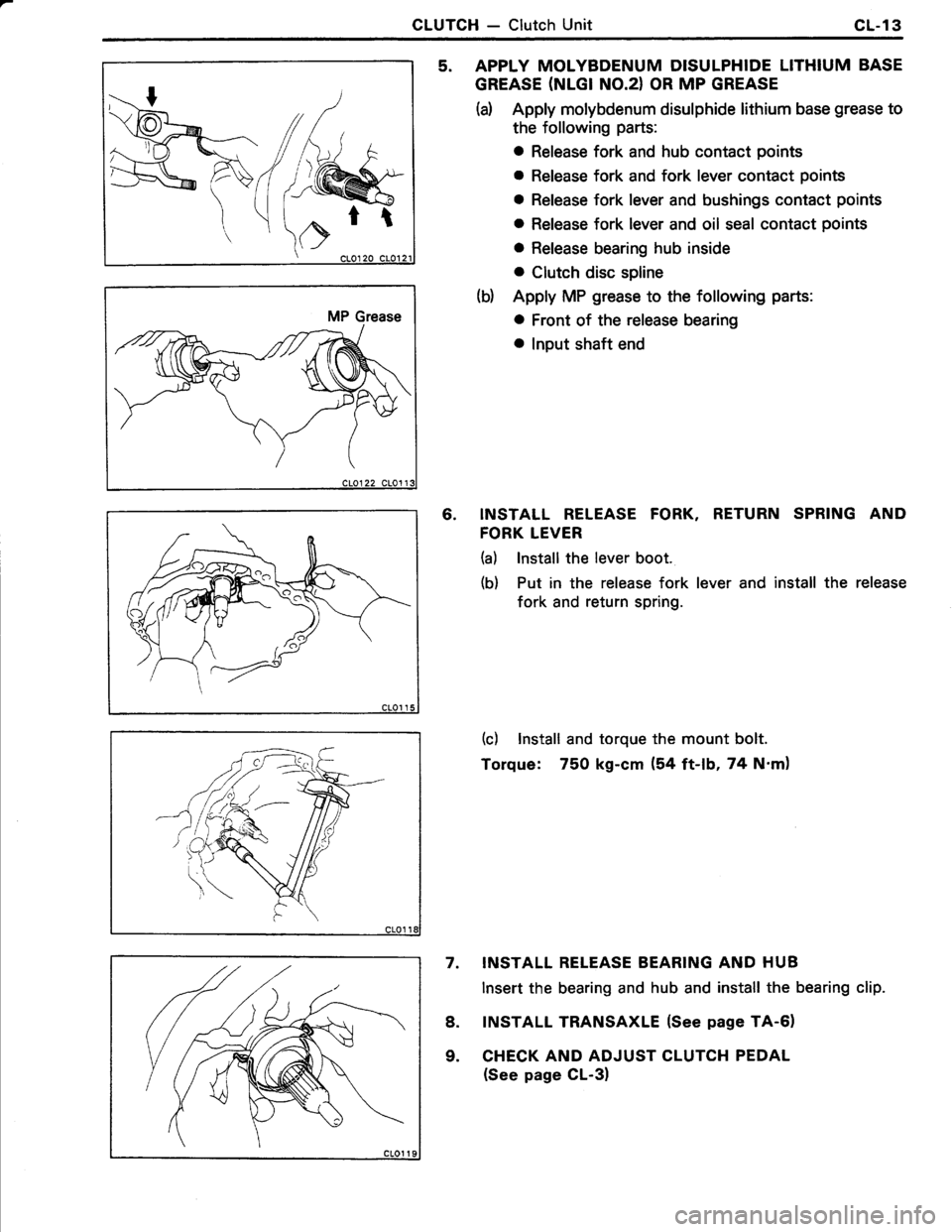 TOYOTA TERCEL 1985  Repair Manual 
