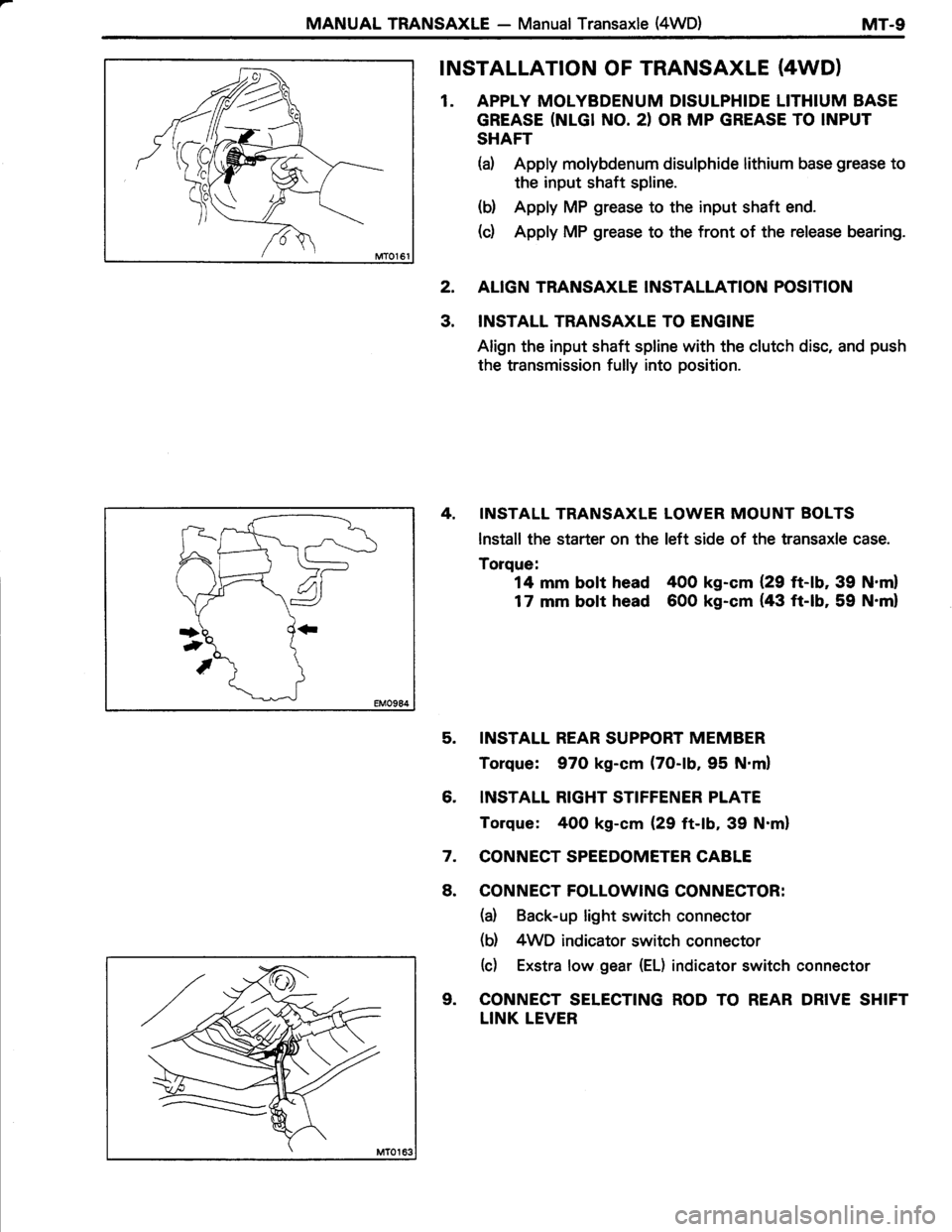 TOYOTA TERCEL 1985  Repair Manual 