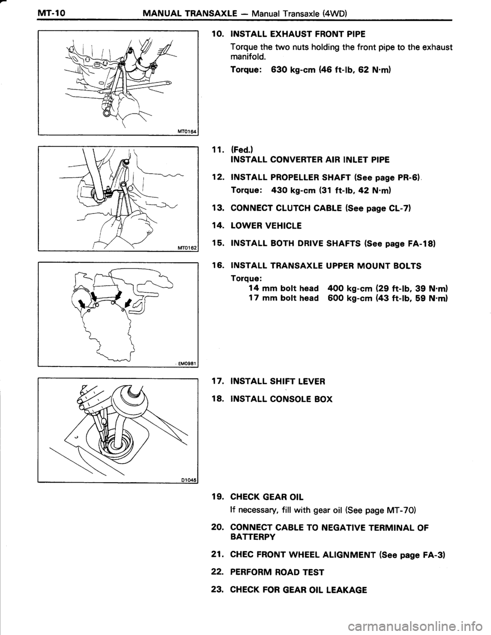TOYOTA TERCEL 1985 Repair Manual TOYOTA TERCEL 1985 Repair Manual