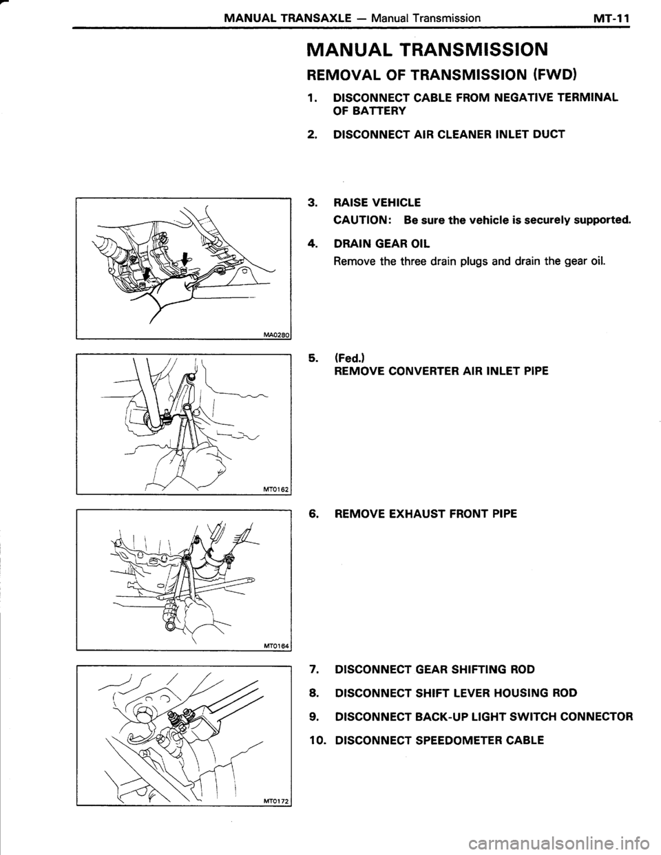 TOYOTA TERCEL 1985 Repair Manual TOYOTA TERCEL 1985 Repair Manual