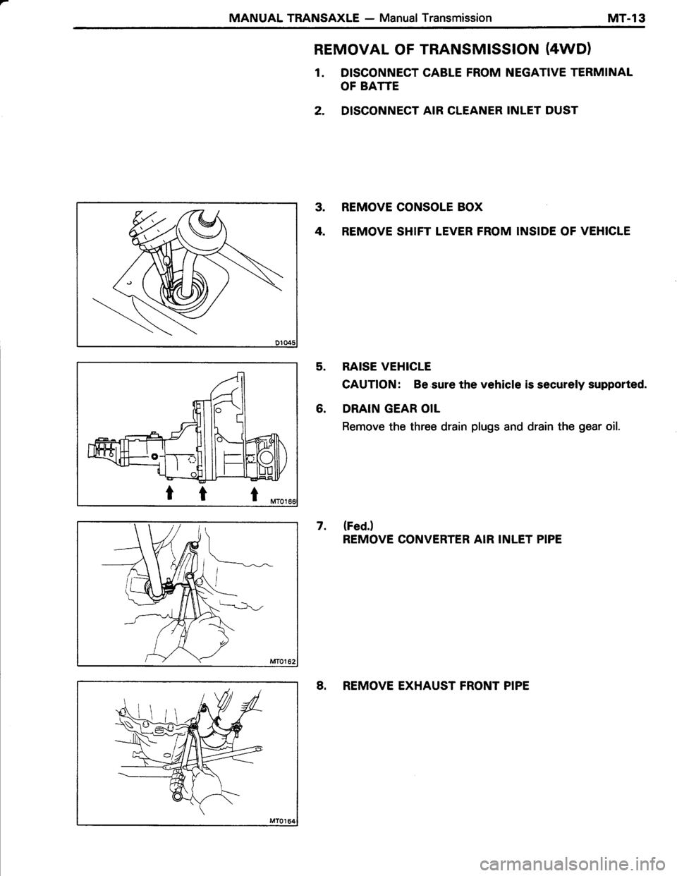 TOYOTA TERCEL 1985 Repair Manual TOYOTA TERCEL 1985 Repair Manual
