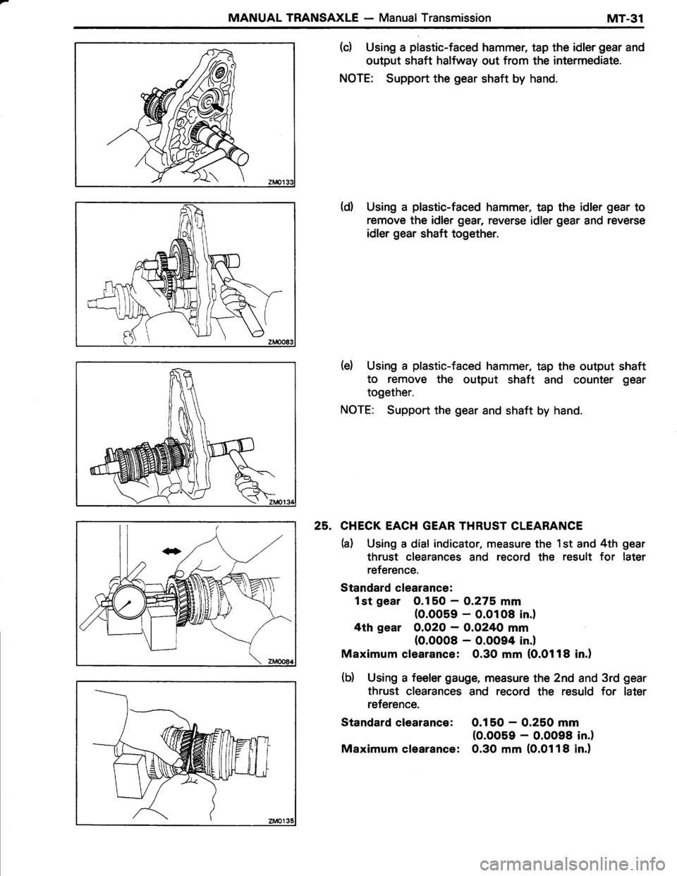 TOYOTA TERCEL 1985 Repair Manual TOYOTA TERCEL 1985 Repair Manual