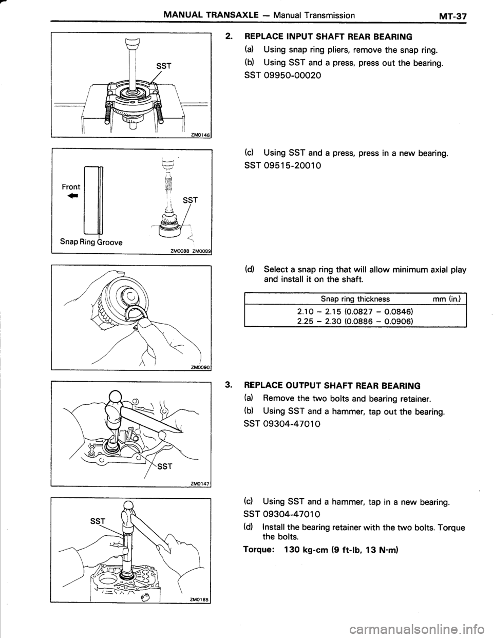 TOYOTA TERCEL 1985 Repair Manual TOYOTA TERCEL 1985 Repair Manual