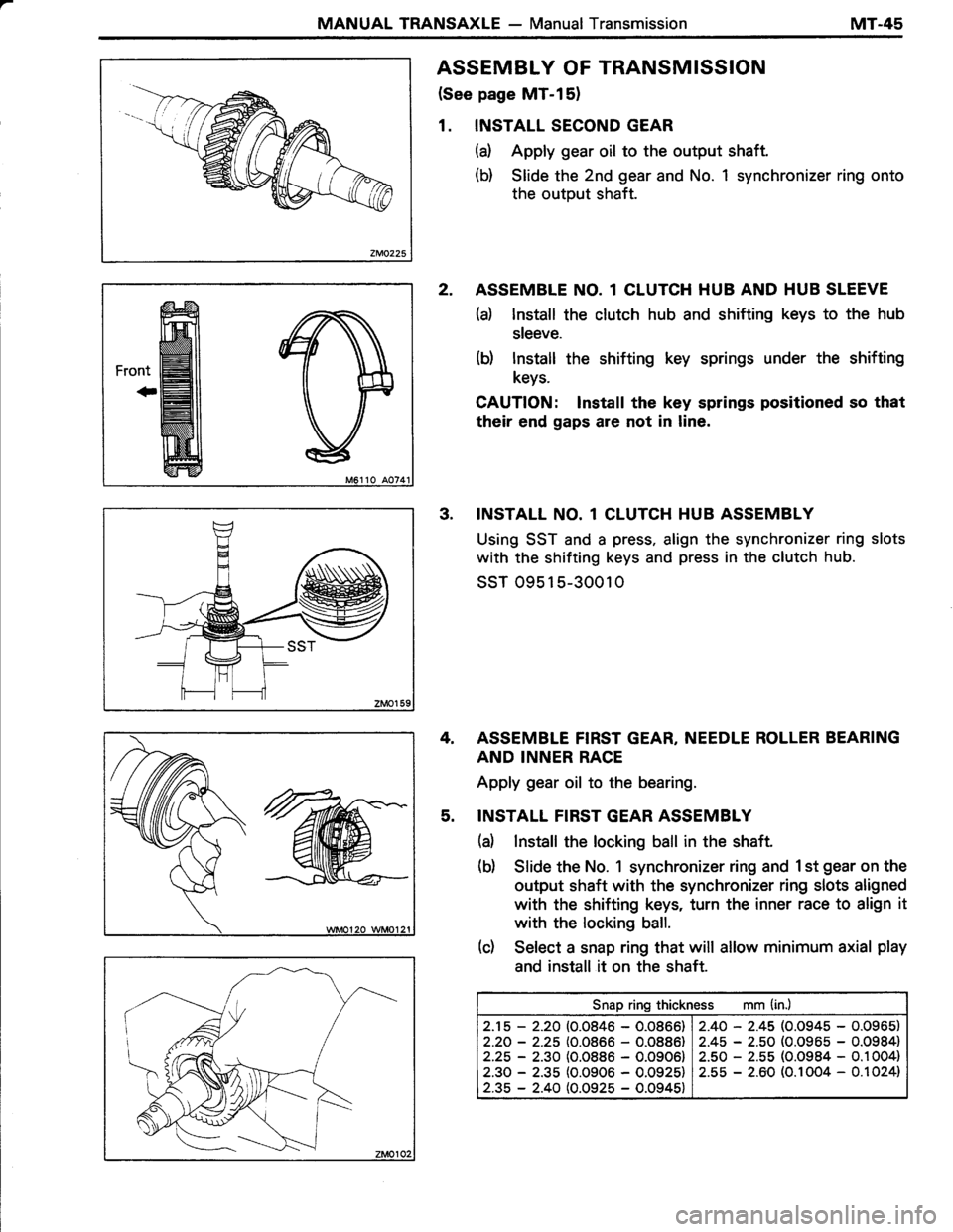 TOYOTA TERCEL 1985 Repair Manual TOYOTA TERCEL 1985 Repair Manual