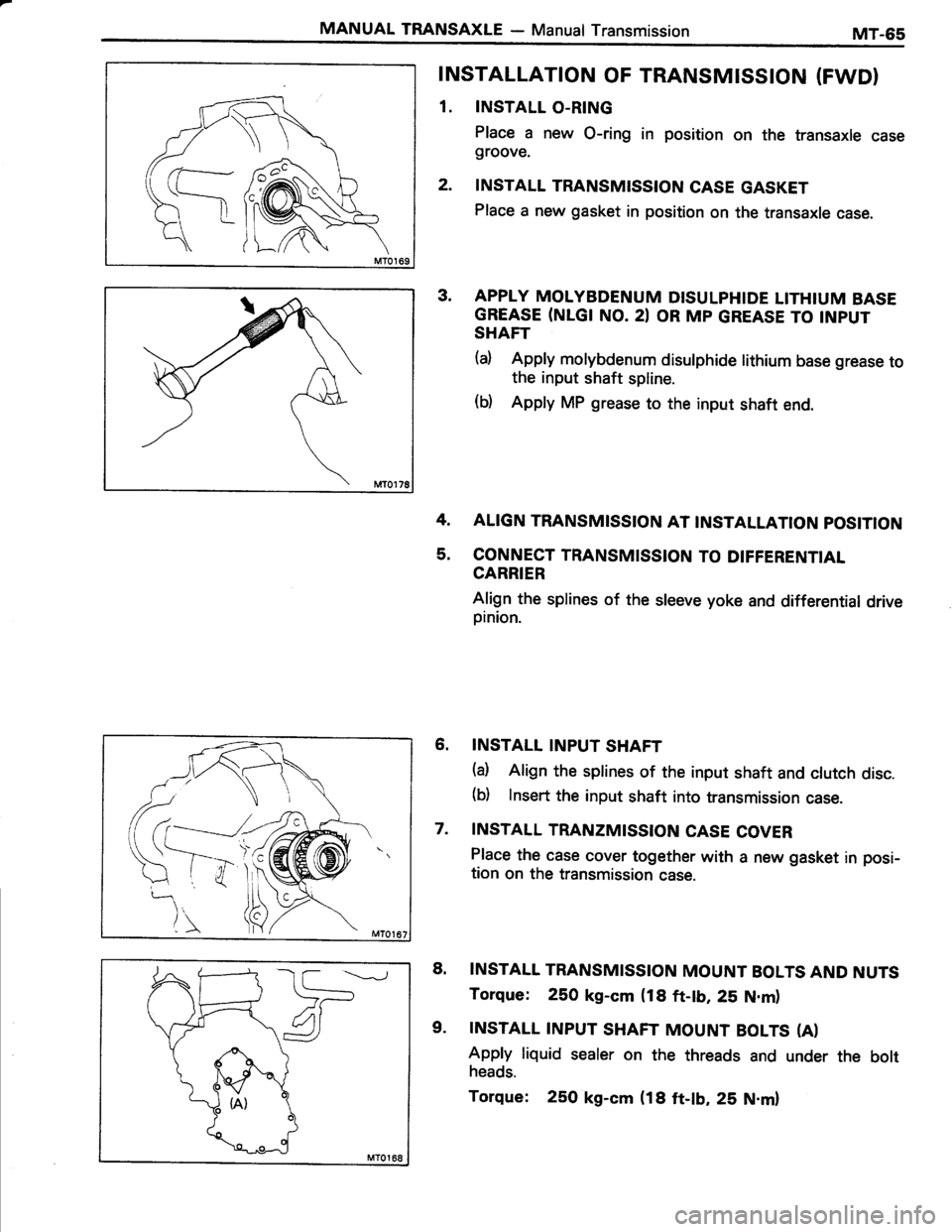 TOYOTA TERCEL 1985 Repair Manual TOYOTA TERCEL 1985 Repair Manual