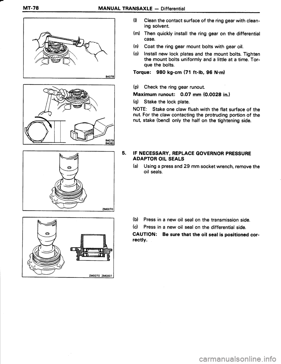 TOYOTA TERCEL 1985 Repair Manual TOYOTA TERCEL 1985 Repair Manual
