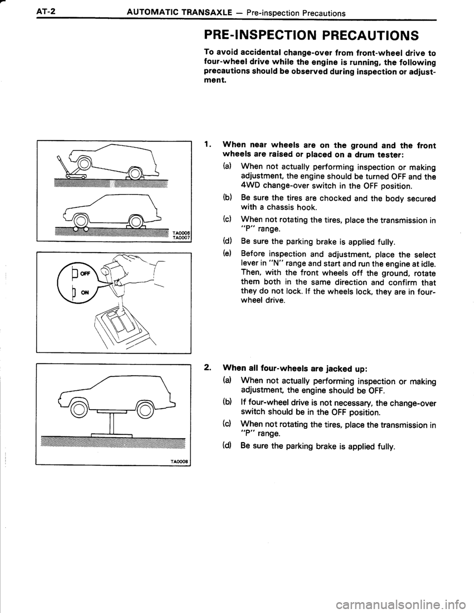TOYOTA TERCEL 1985 Repair Manual TOYOTA TERCEL 1985 Repair Manual