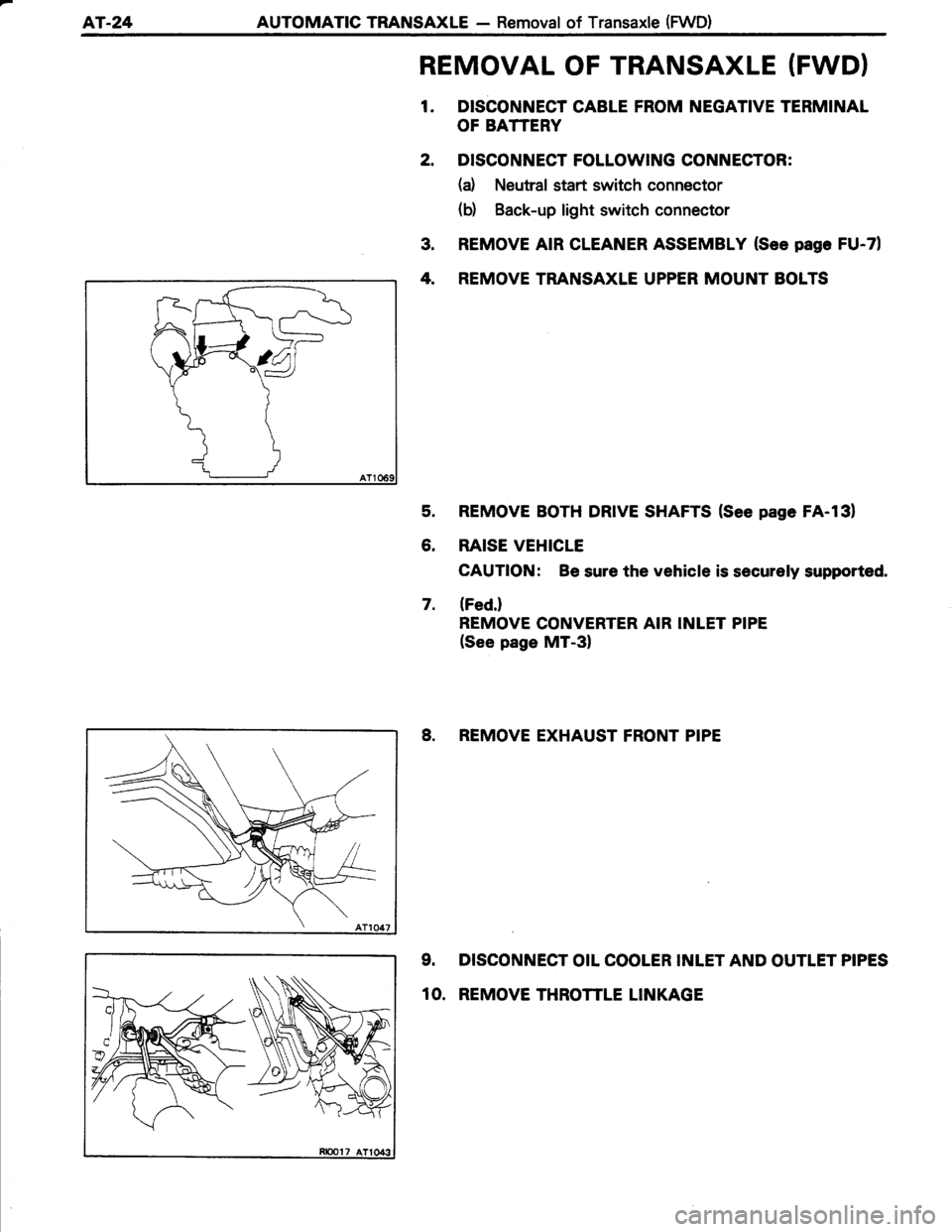 TOYOTA TERCEL 1985 Repair Manual TOYOTA TERCEL 1985 Repair Manual