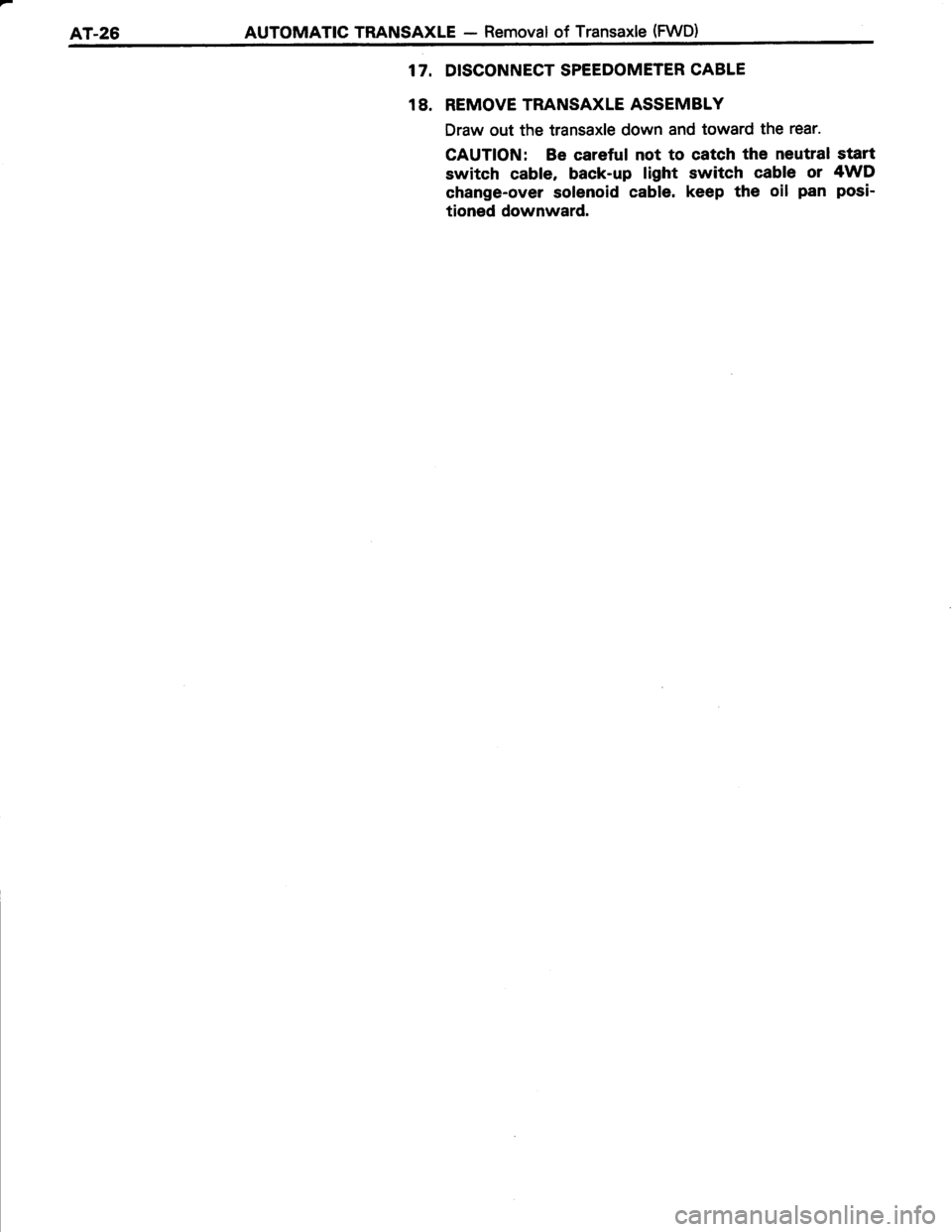TOYOTA TERCEL 1985 Repair Manual TOYOTA TERCEL 1985 Repair Manual