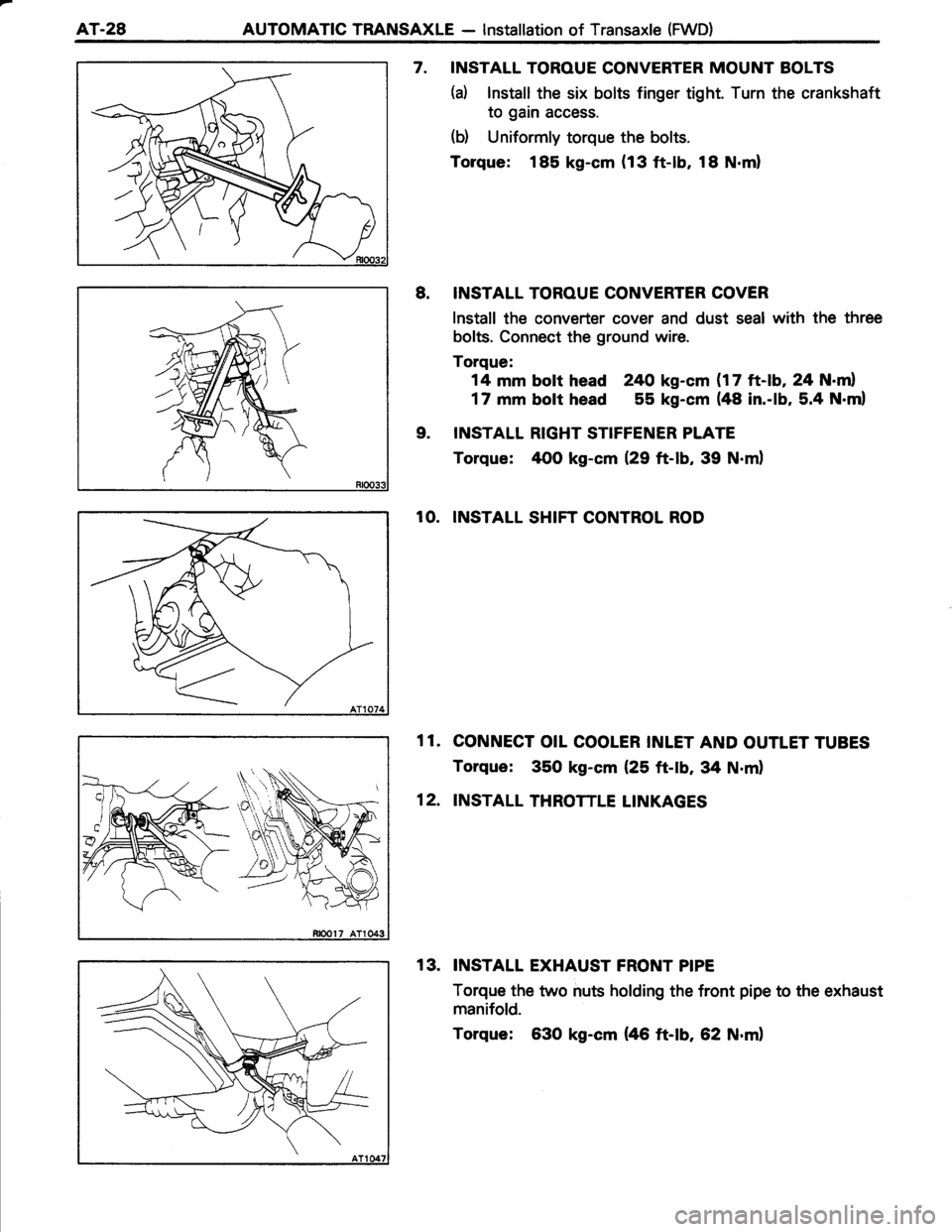 TOYOTA TERCEL 1985 Repair Manual TOYOTA TERCEL 1985 Repair Manual