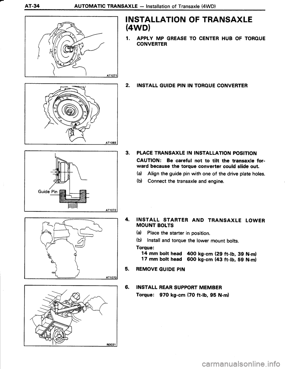 TOYOTA TERCEL 1985 Repair Manual TOYOTA TERCEL 1985 Repair Manual