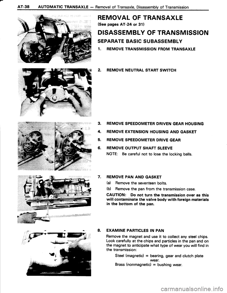 TOYOTA TERCEL 1985 Repair Manual TOYOTA TERCEL 1985 Repair Manual