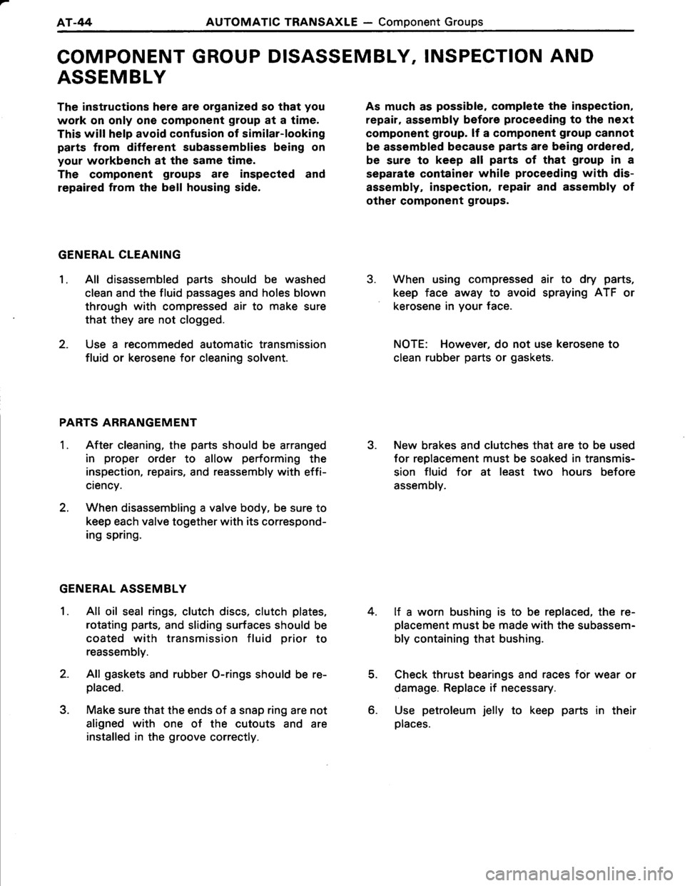 TOYOTA TERCEL 1985  Repair Manual 