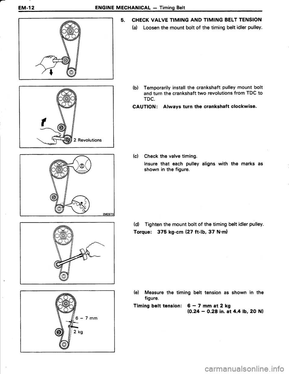 TOYOTA TERCEL 1985 Service Manual 