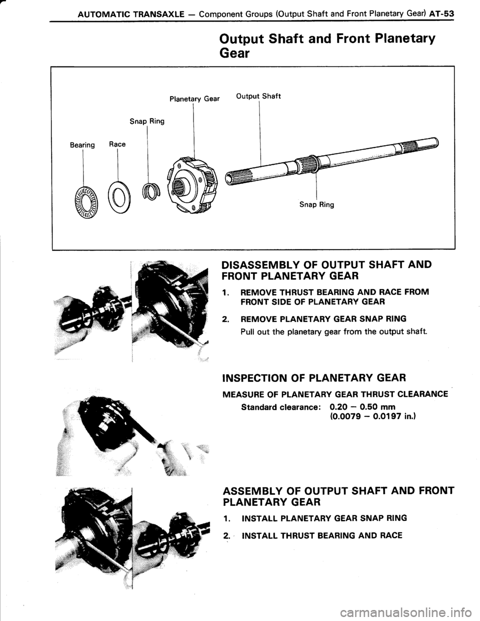 TOYOTA TERCEL 1985  Repair Manual 