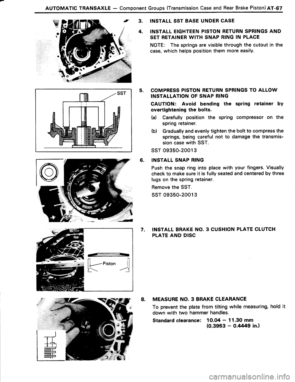 TOYOTA TERCEL 1985  Repair Manual 