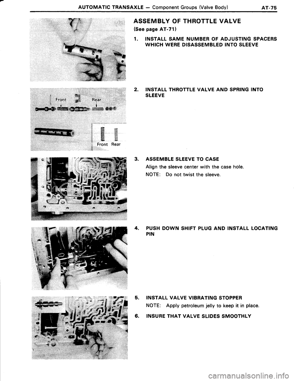 TOYOTA TERCEL 1985  Repair Manual 