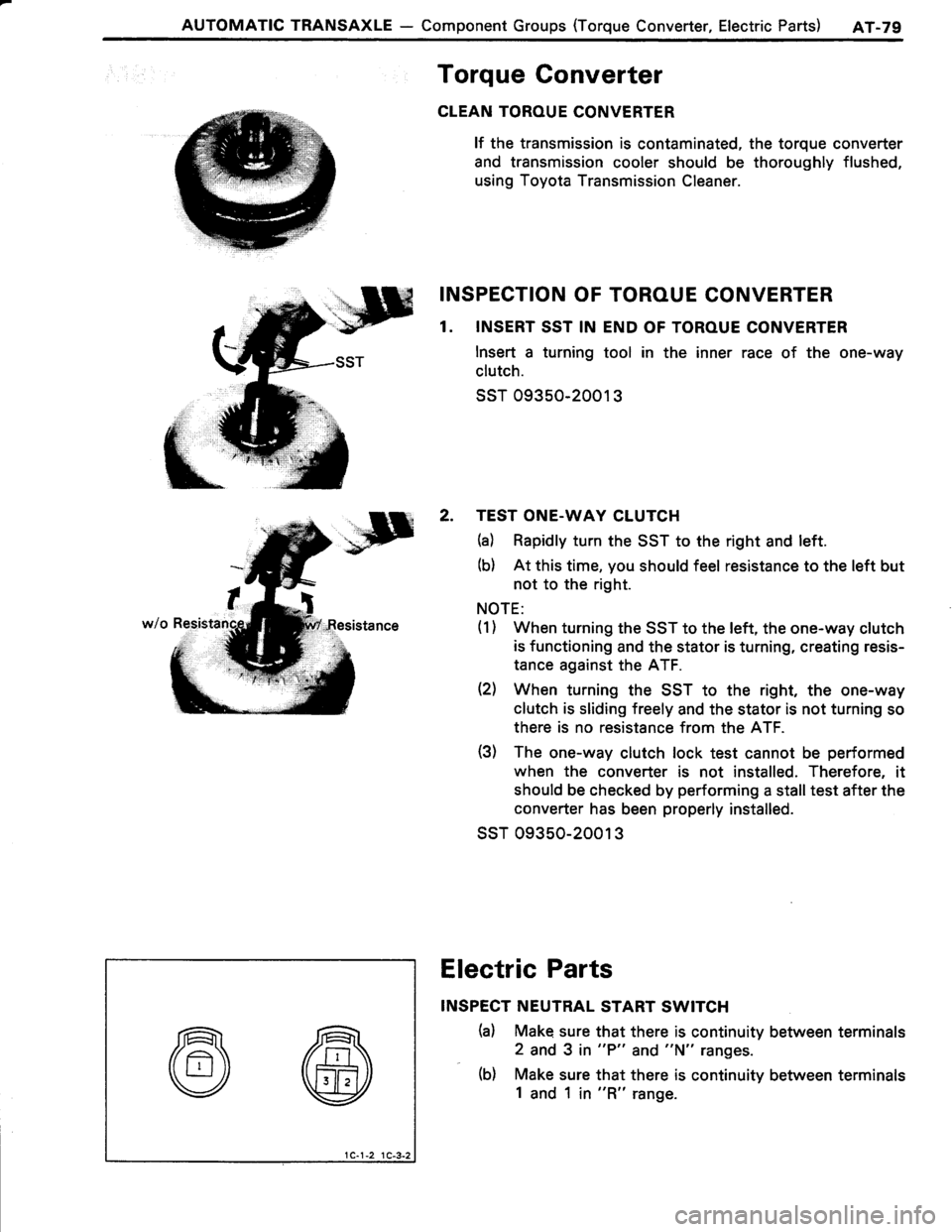 TOYOTA TERCEL 1985  Repair Manual 