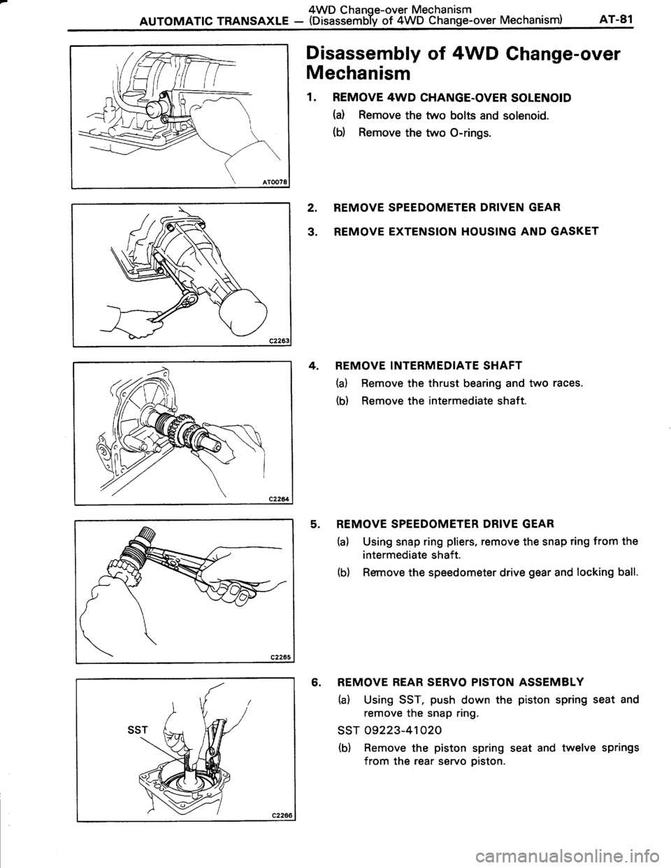TOYOTA TERCEL 1985  Repair Manual 