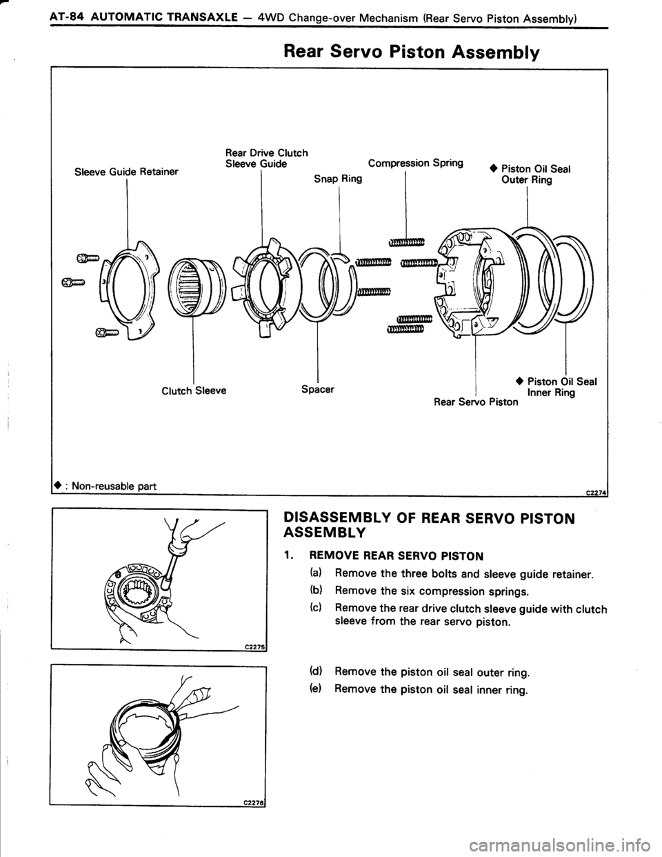 TOYOTA TERCEL 1985  Repair Manual 