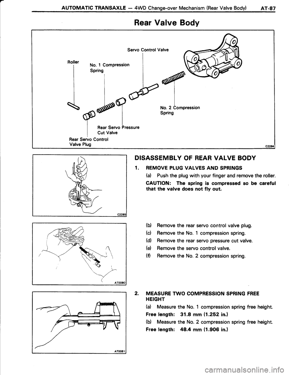 TOYOTA TERCEL 1985  Repair Manual 