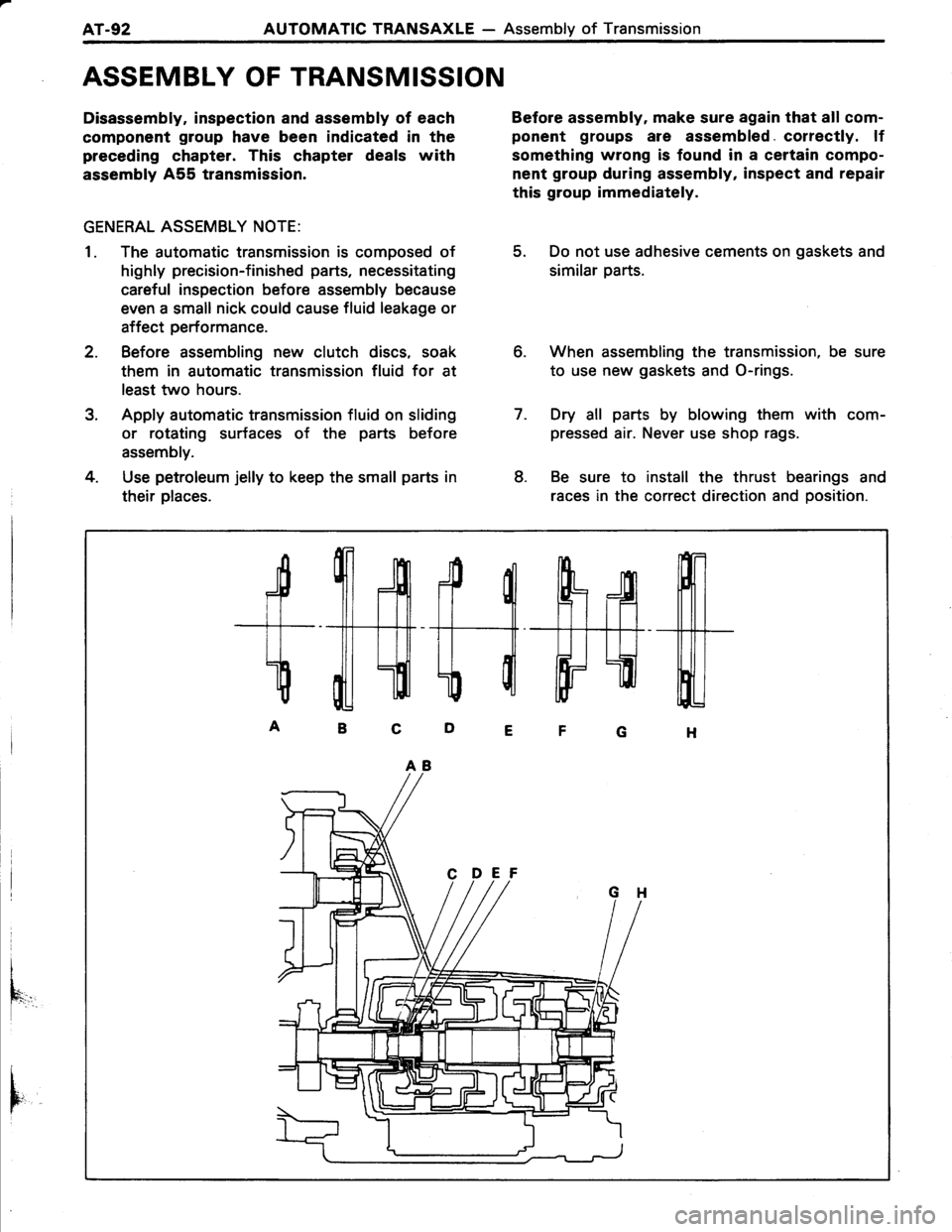 TOYOTA TERCEL 1985  Repair Manual 