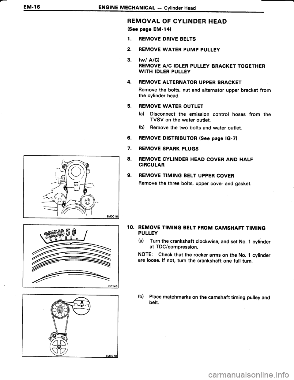 TOYOTA TERCEL 1985 Service Manual 