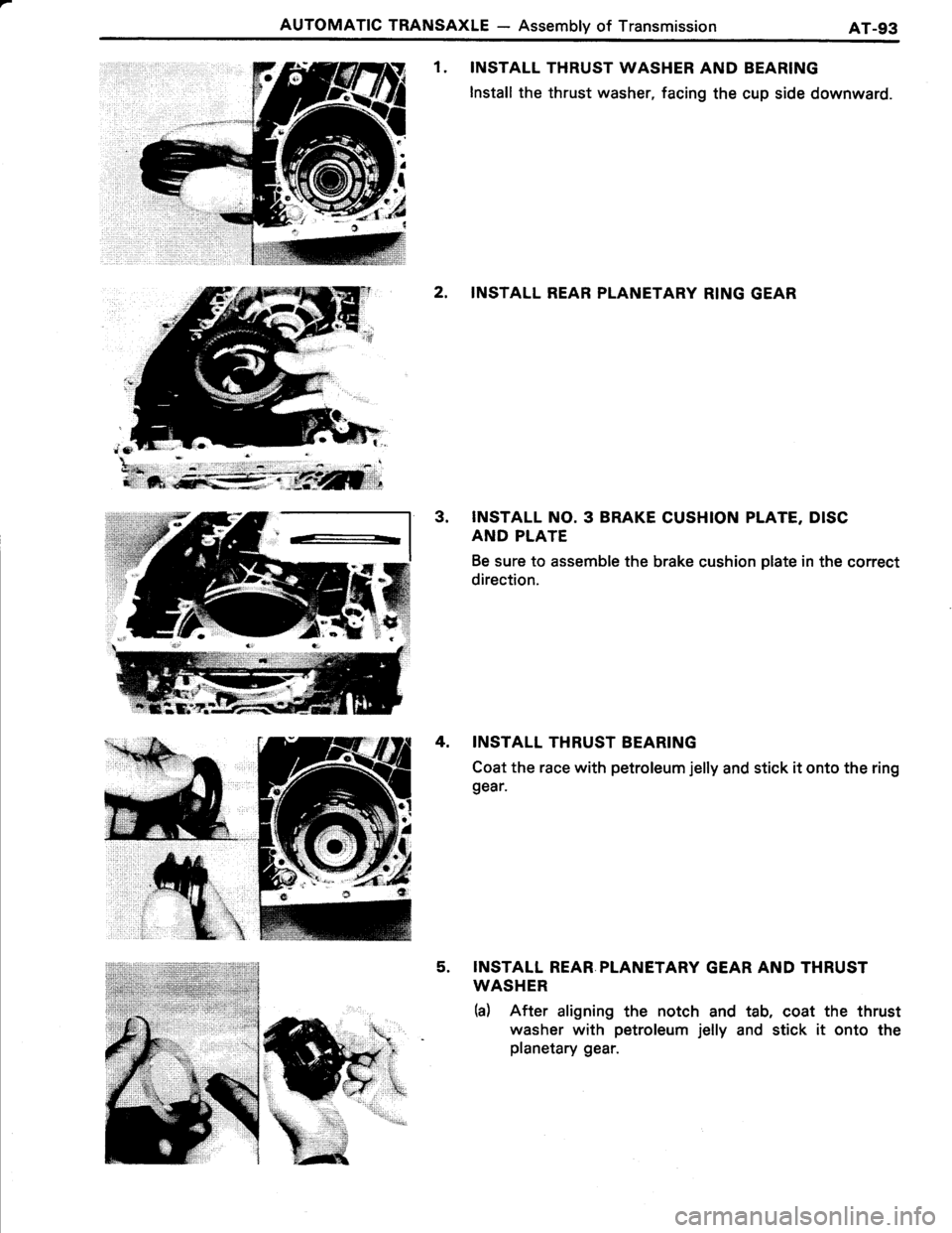 TOYOTA TERCEL 1985  Repair Manual 