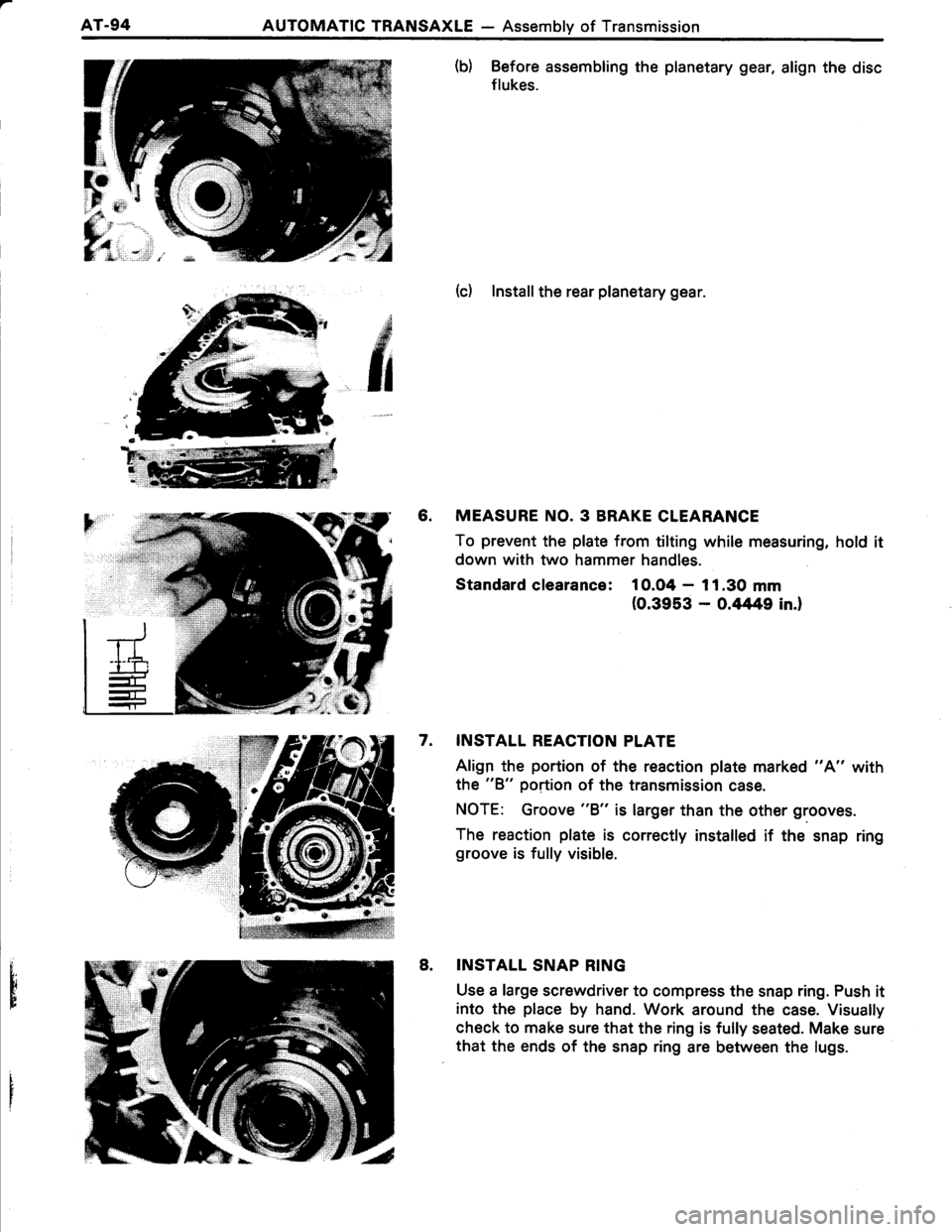 TOYOTA TERCEL 1985  Repair Manual 