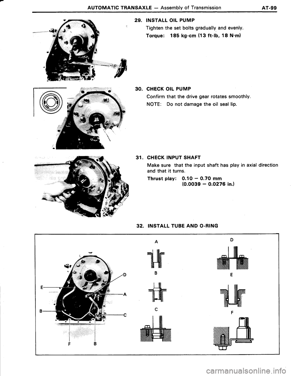 TOYOTA TERCEL 1985  Repair Manual 