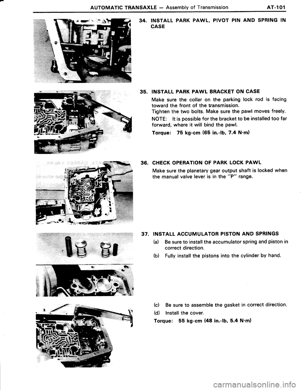 TOYOTA TERCEL 1985  Repair Manual 