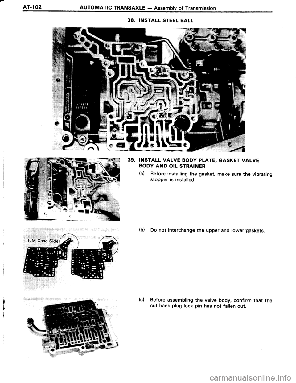 TOYOTA TERCEL 1985  Repair Manual 