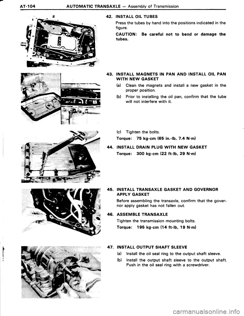 TOYOTA TERCEL 1985  Repair Manual 