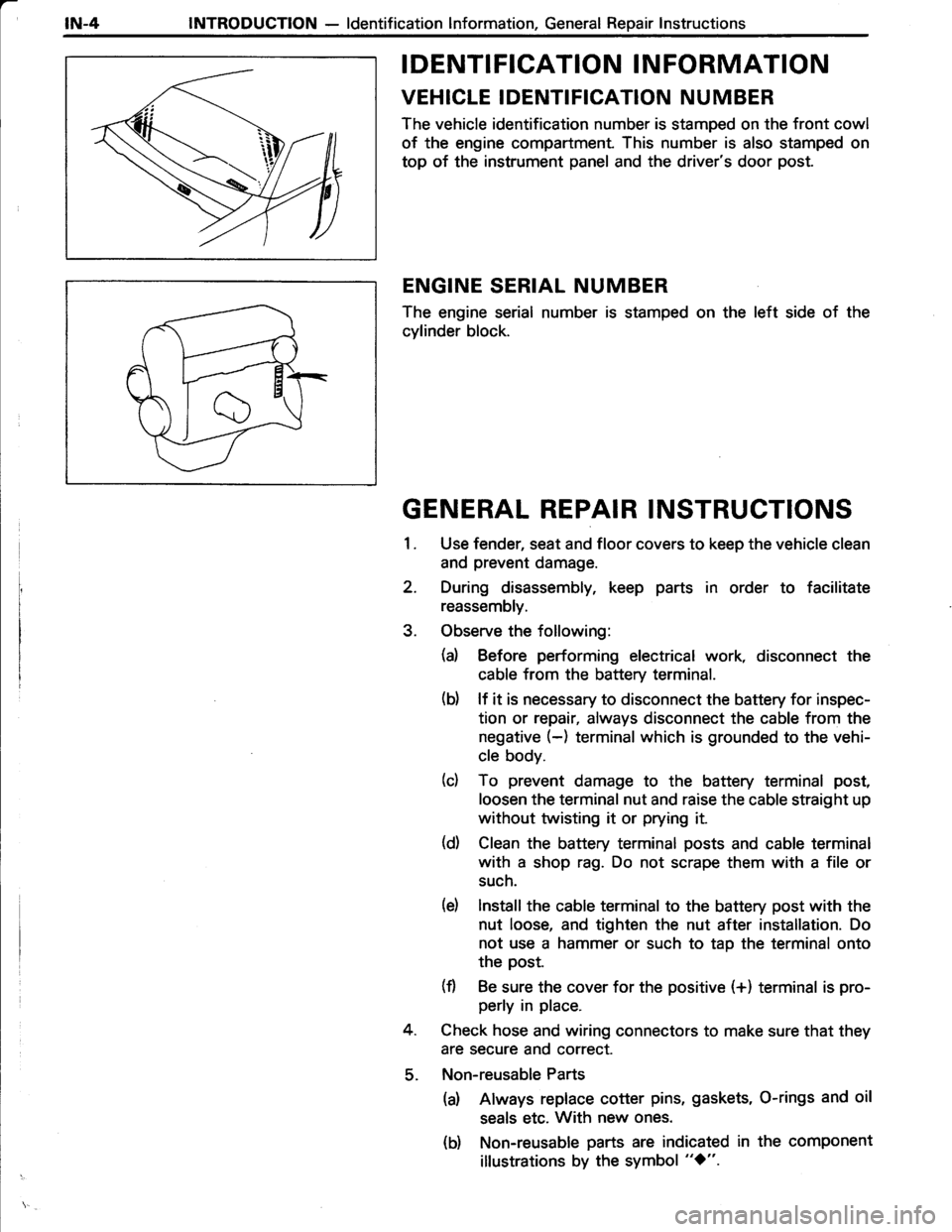 TOYOTA TERCEL 1985  Repair Manual 