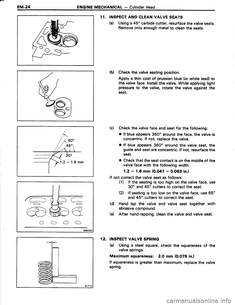 TOYOTA TERCEL 1985 Workshop Manual TOYOTA TERCEL 1985 Workshop Manual