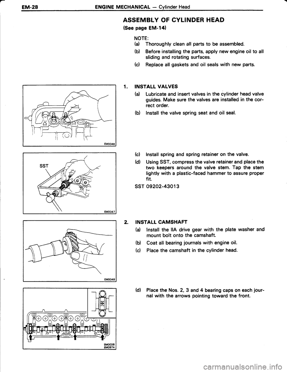 TOYOTA TERCEL 1985 Workshop Manual TOYOTA TERCEL 1985 Workshop Manual