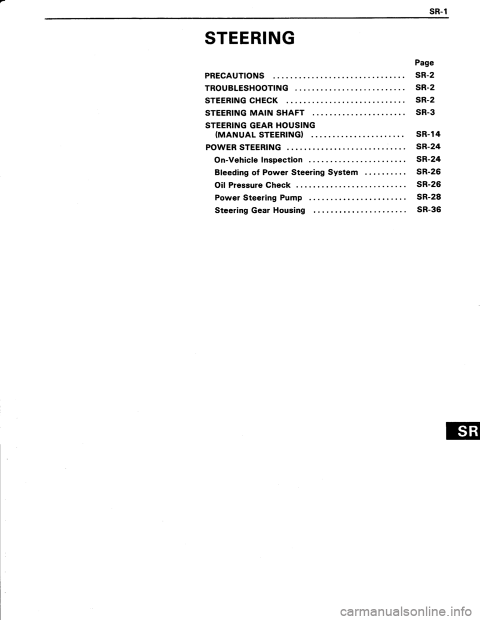TOYOTA TERCEL 1985  Repair Manual 