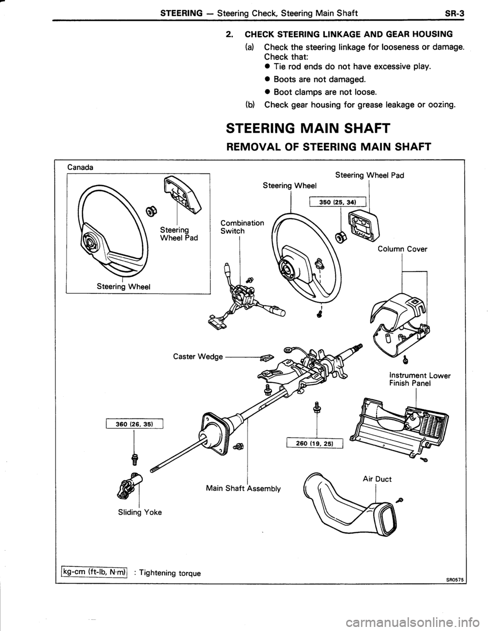 TOYOTA TERCEL 1985  Repair Manual 