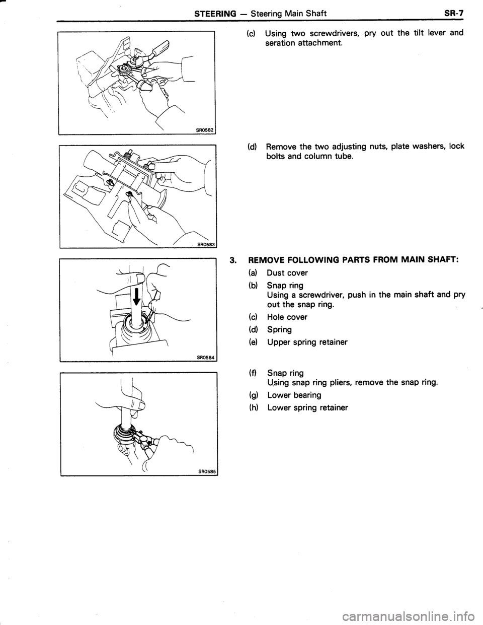 TOYOTA TERCEL 1985  Repair Manual 