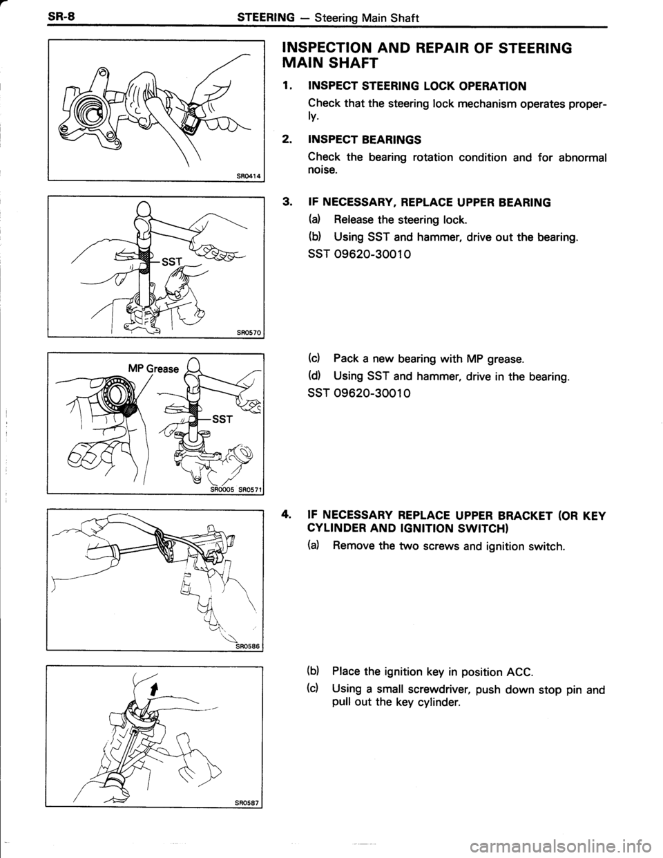 TOYOTA TERCEL 1985  Repair Manual 