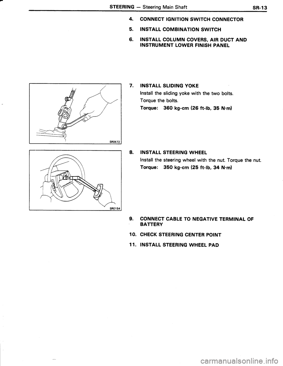 TOYOTA TERCEL 1985  Repair Manual 