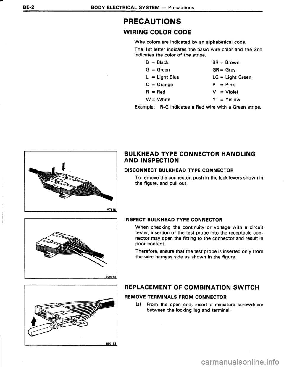 TOYOTA TERCEL 1985 Repair Manual TOYOTA TERCEL 1985 Repair Manual